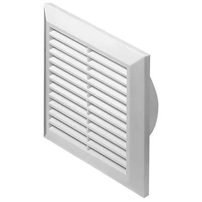 ICON LOUVRE VENT WHITE 100MM