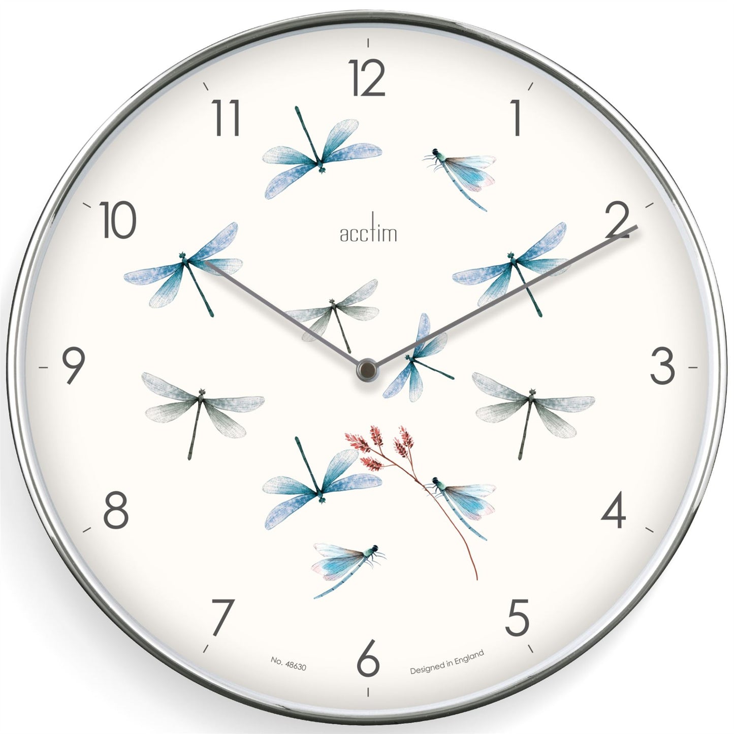 DLYNCH 30CM DRAGONFLY CLOCK