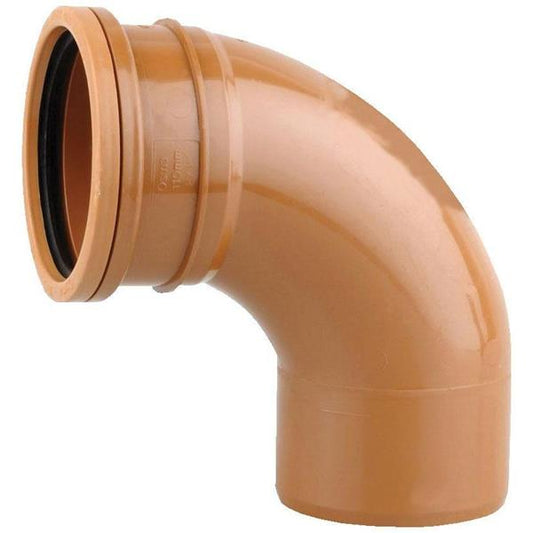 WAVIN SEWER 4" X 90 DEG S/C BEND