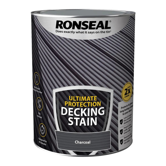 RONSEAL ULT PROTECT DECKING PAINT CHARCOAL 5L