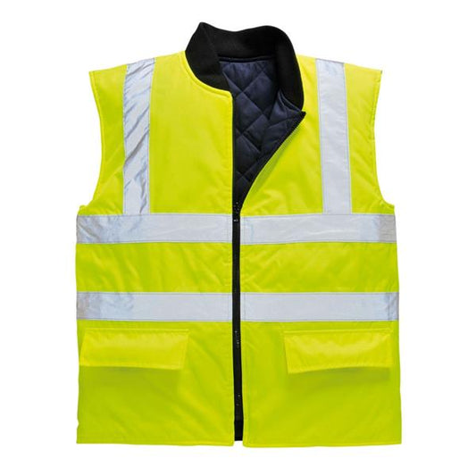 PORTWEST HI-VIS BODY WARMER YELLOW S