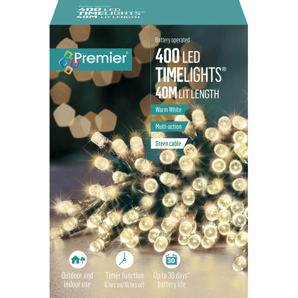 400 LED TIMELIGHTS 40M WARM White