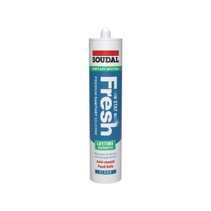 SOUDAL STAY FRESH SILICONE CLEAR 290ML