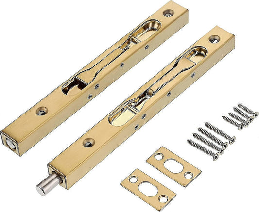 L&H BLISTER PACK FLUSHBOLT BRASS SET