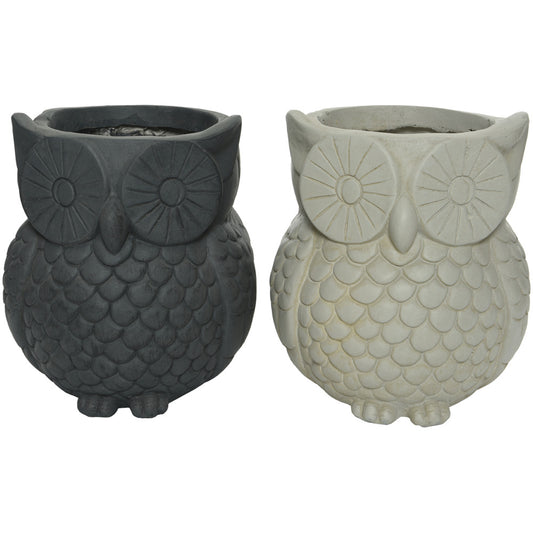 31CM CLAY OWL Planter