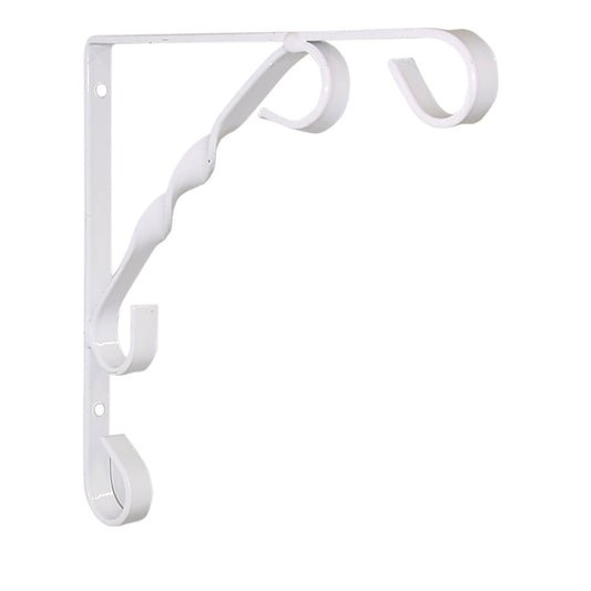 CCH SCROLL SHELF BRACKET WHITE 8X8