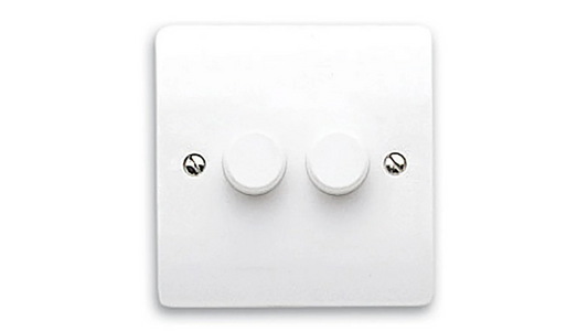 CORRY PHX 2 GANG 2 WAY DIMMER LED SWITCH 125W