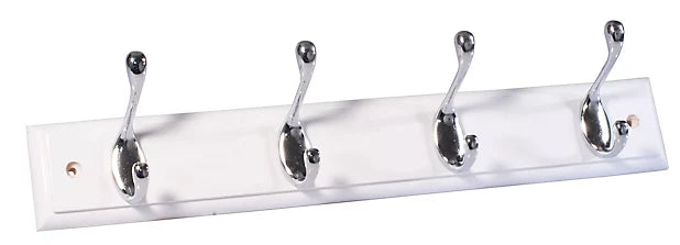 4 HOOK CHROME WHITE
