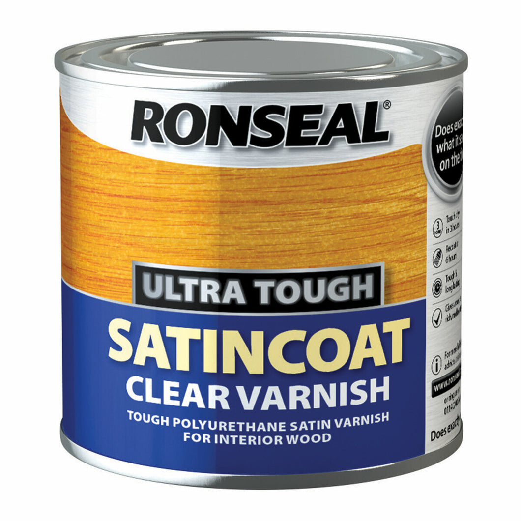 RONSEAL SATINCOAT CLEAR VARNISH 250ML