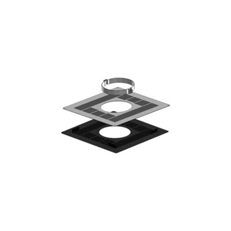 MIFLUE 125MM TWIN WALL FIRESTOP RD BLK