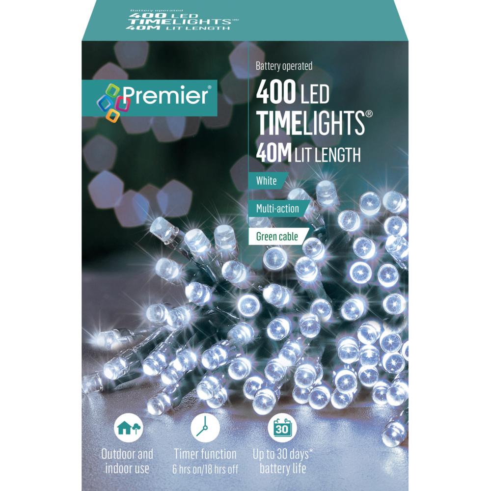 400 LED TIMELIGHTS 40M WHITE