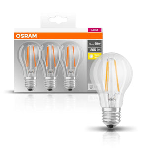 POWERLINE OSRAM 7W 60W B22 PACK 3 BULBS