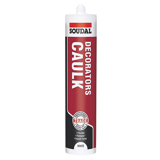 SOUDAL DECORATORS CAULK WHITE 290ML