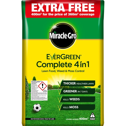 EVERGREEN 360M2 LAWN 4IN1- WEED, FEED, MOSSK