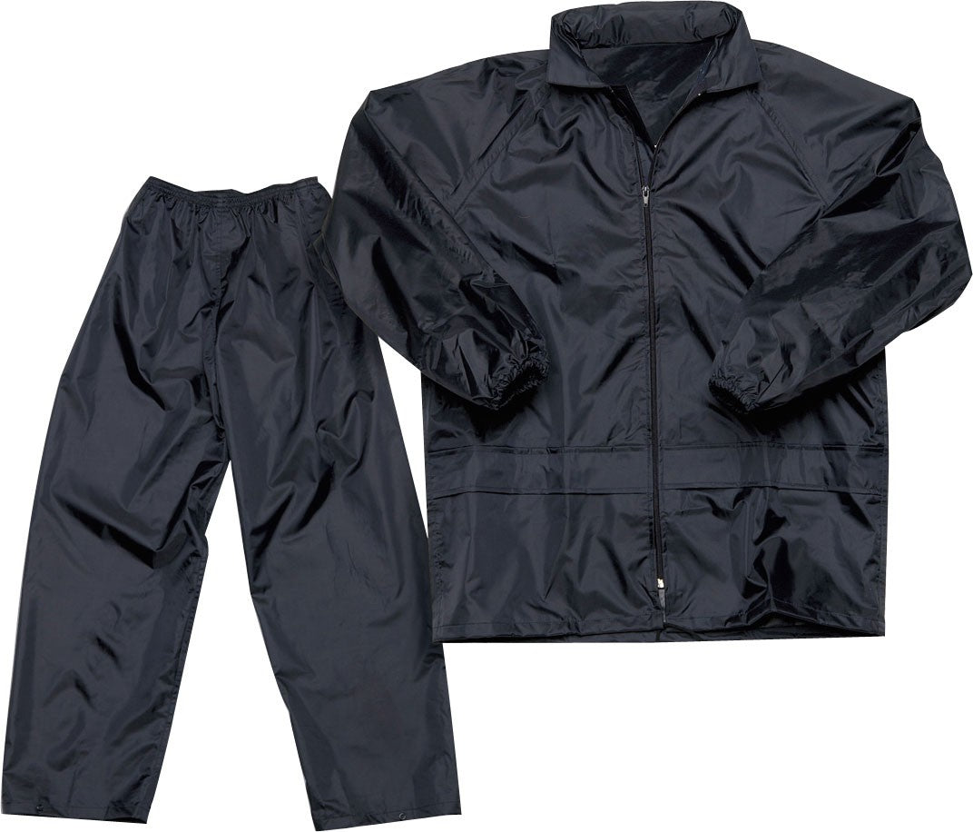 NYLON RAINSUIT LARGE NAVY BLUE