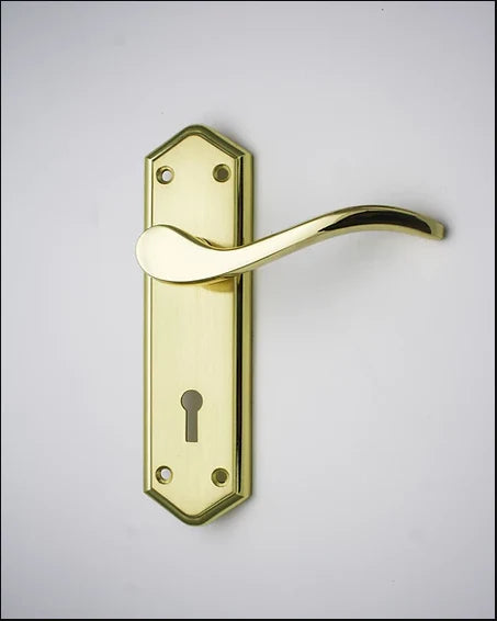 L&H GRANTHAM LEVER DUAL FINISH BRASS