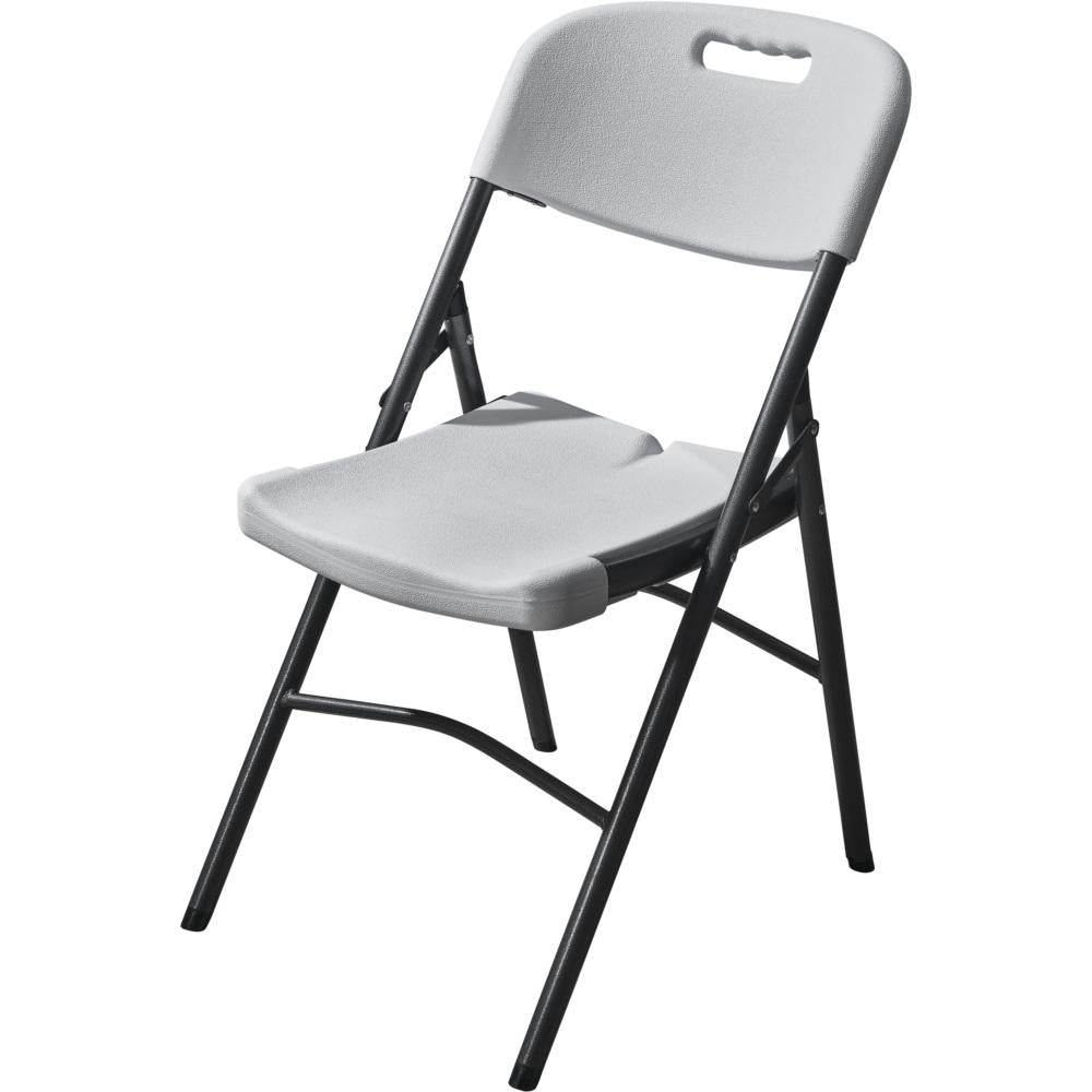 BLOW MOULDED FOLDING CHAIR WHITE