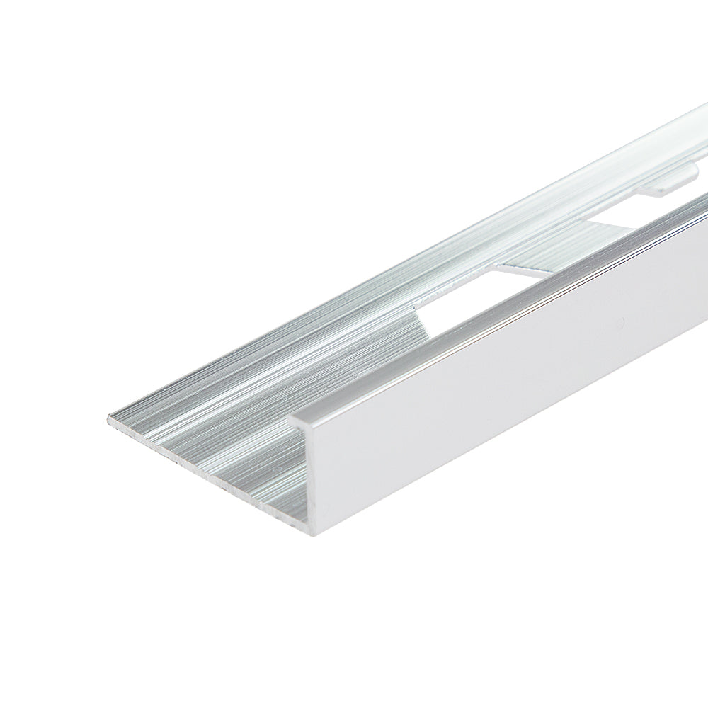 HALO TILE 10MM STRAIGHT EDGE CHROME TILE TRIM