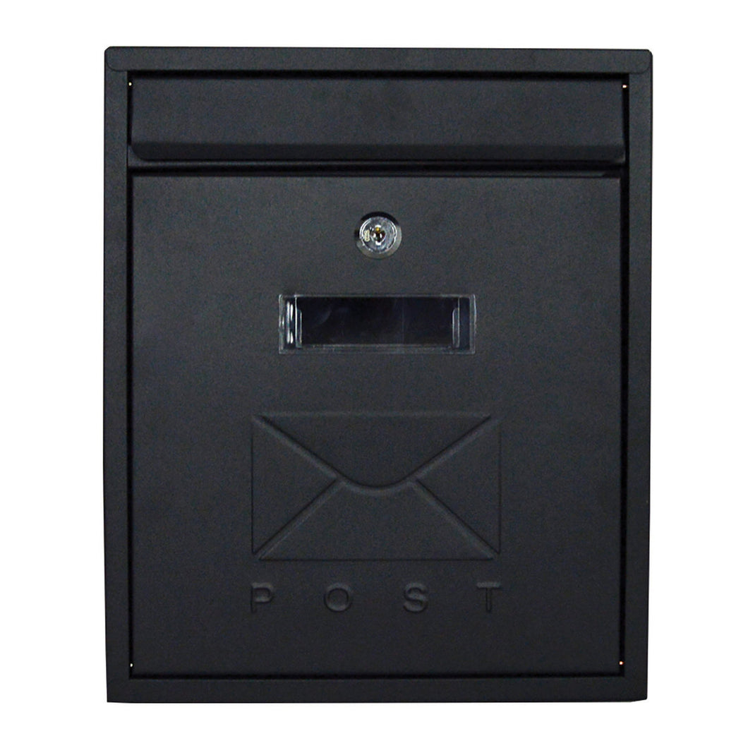 CONTEMPORARY POST BOX black