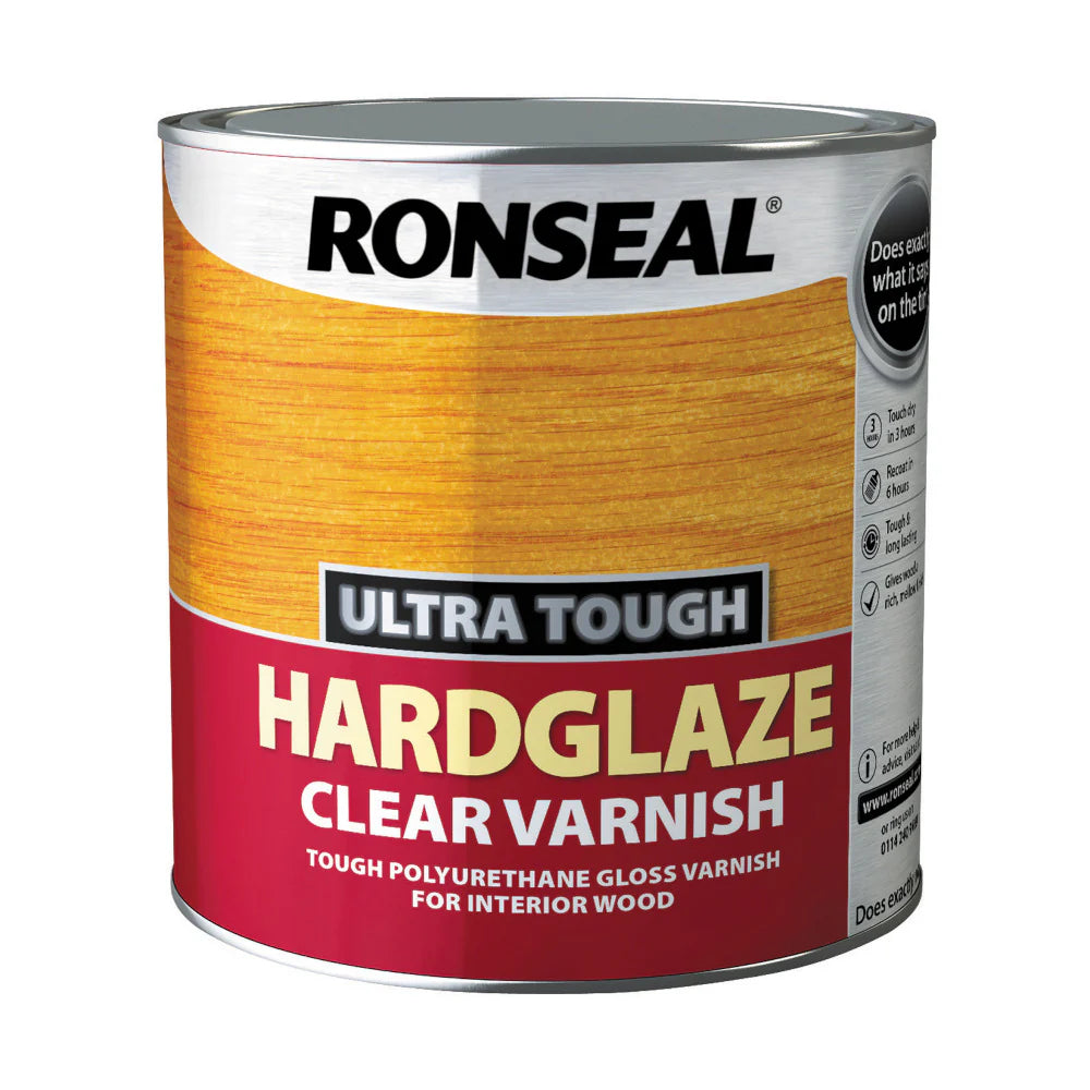 RONSEAL HARDGLAZE CLEAR VARNISH 2.5LT