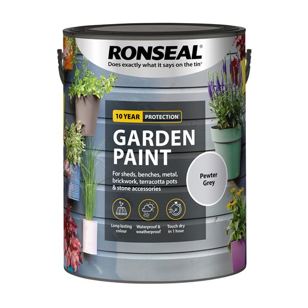 RONSEAL GARDEN PEWTER GREY 5L