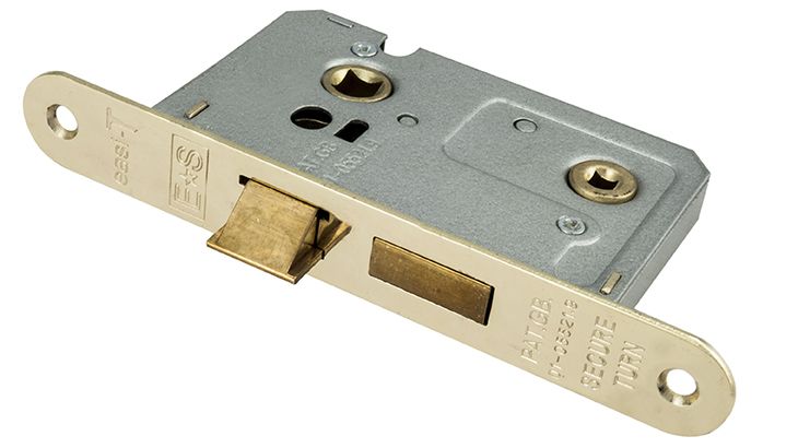 LOCKS EASI T BATHROOM LOCK 2.5 BRASS