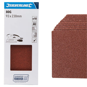 SILVERLINE 80 GRIT 1/3 SHEET SANDPAPER