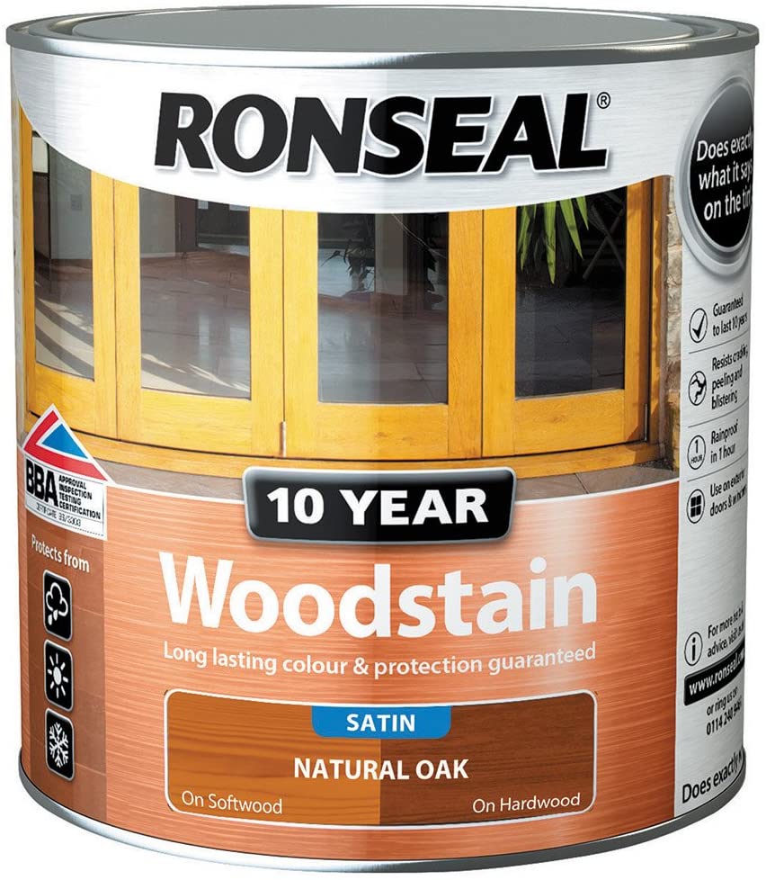 RONSEAL 10YEAR WOODSTAIN OAK 2.5L SATIN