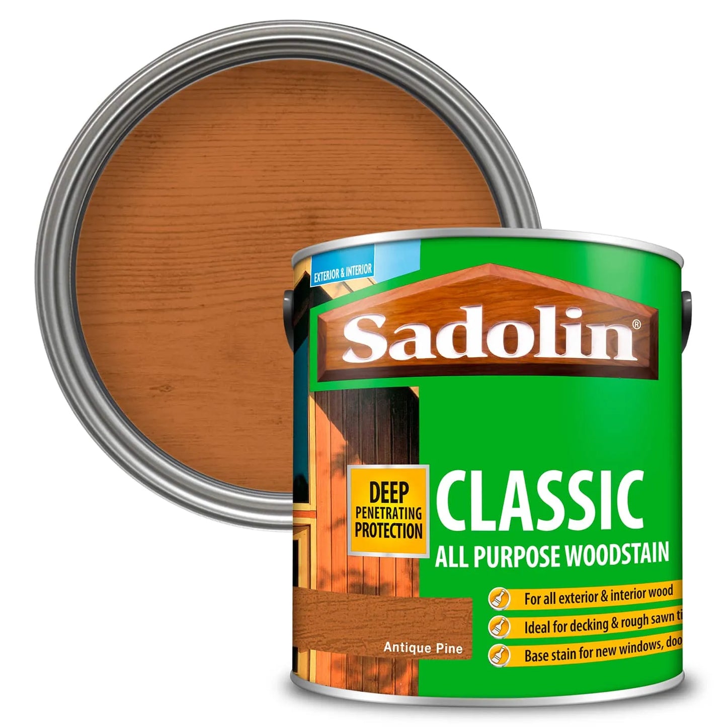 SADOLIN CLASSIC WOOD PROTECT 2.5LT ANT PINE