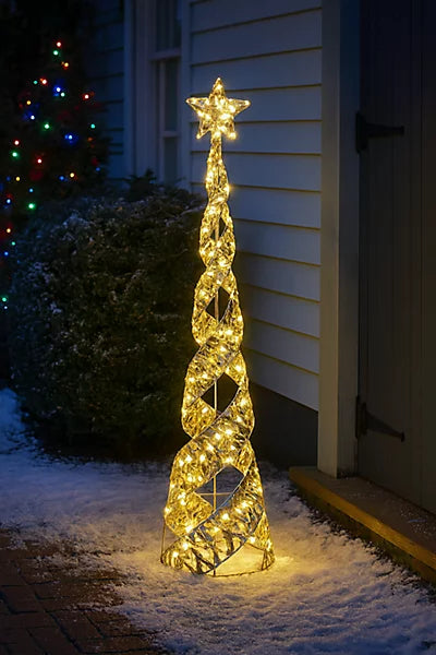 LUMINEO GOLD TWIST MICRO LED STARBELISK 80CM