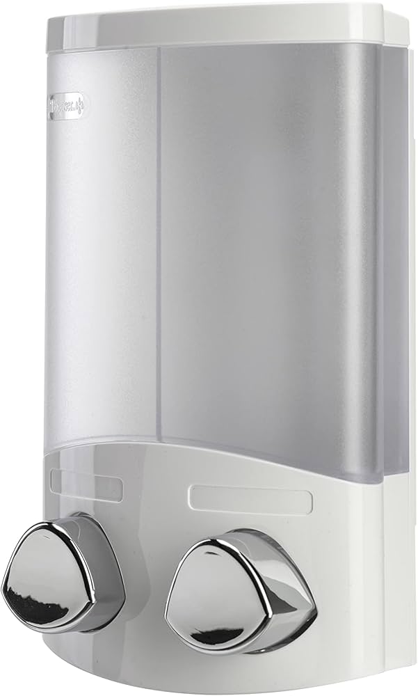 MCL CROYDEX EURO DUO LIQUID SOAP DISPENSER WH