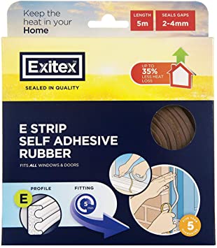 EXITEX E STRIP 5M BROWN 2MM-4MM