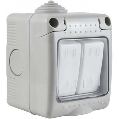 CORRY DAMP PROOF SWITCH 2 GANG
