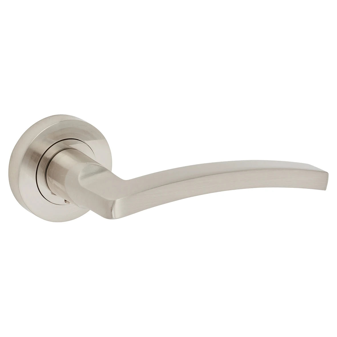 L&H TAVIRA LEVER ON ROSE SATIN NICKEL