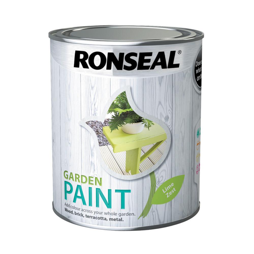 RONSEAL GARDEN PAINT LIME Zest 750ML