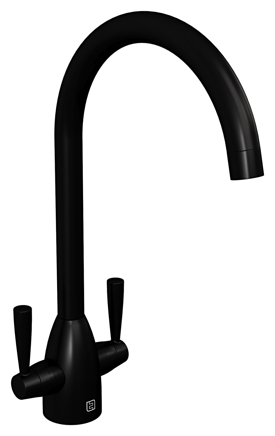 FORTUNE TWIN LEVER KITCHEN MIXER Black