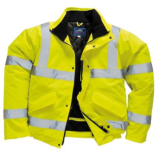 PORTWEST HI-VIS BOMBER JACKET M