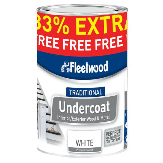 FLEETWOOD UNDERCOAT WHITE 1LT (33% EXTRA)