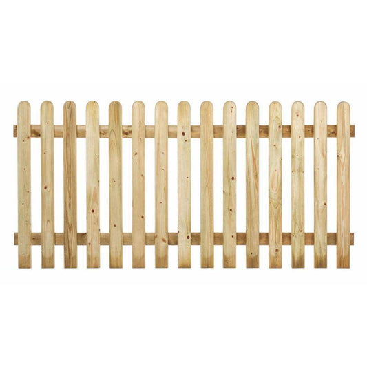 ROUND TOP FENCE PANEL 6FT X 4FT