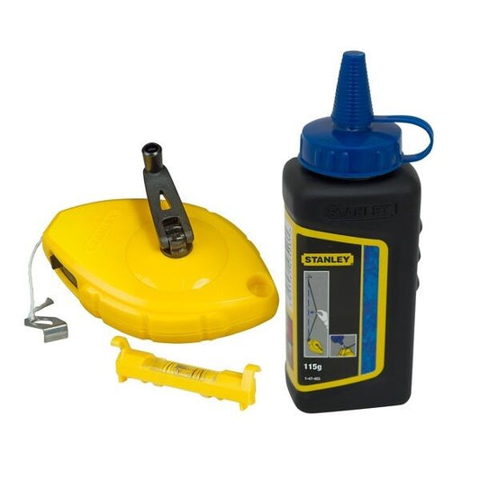 TBANK STANLEY 30M CHALK LINE + LEVEL