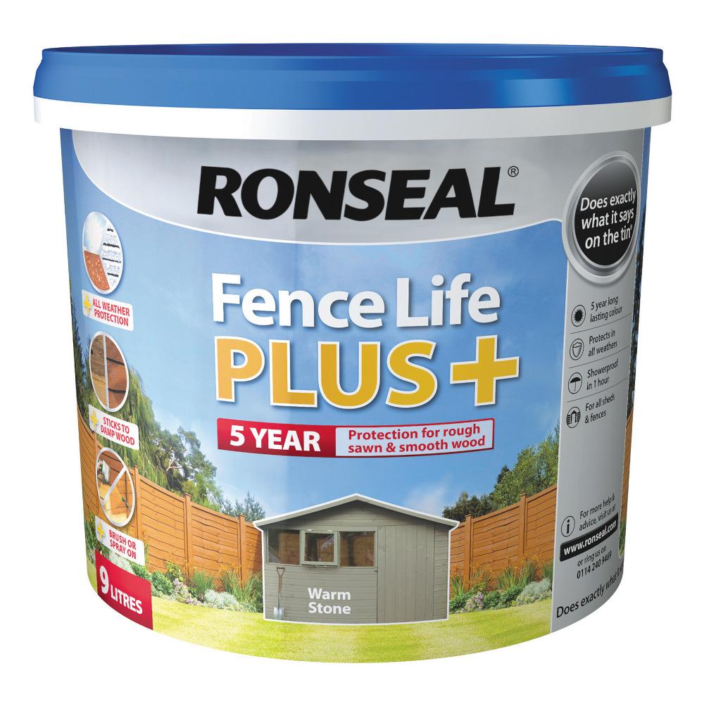 RONSEAL FENCELIFE PLUS WARM STONE 5 litre