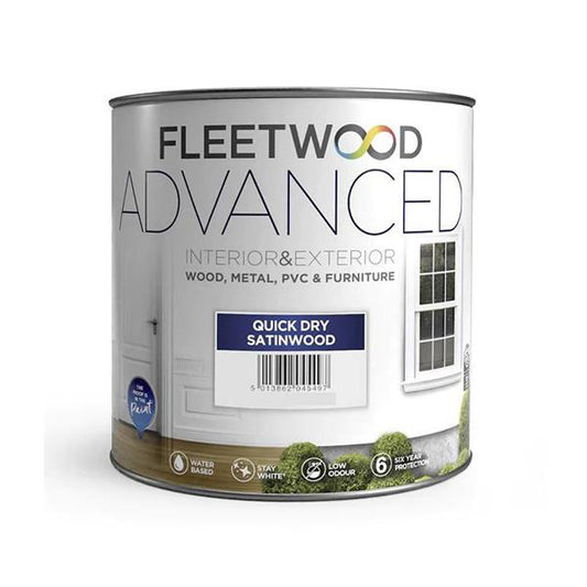 FLEETWOOD ADVANCED QD SATINWOOD BW 2.5L