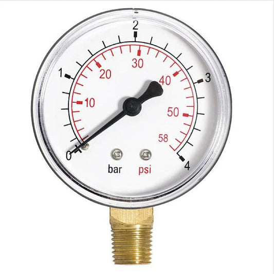 EXCEL 1/4" BOTTOM  INLET MANOMETER 1-10
