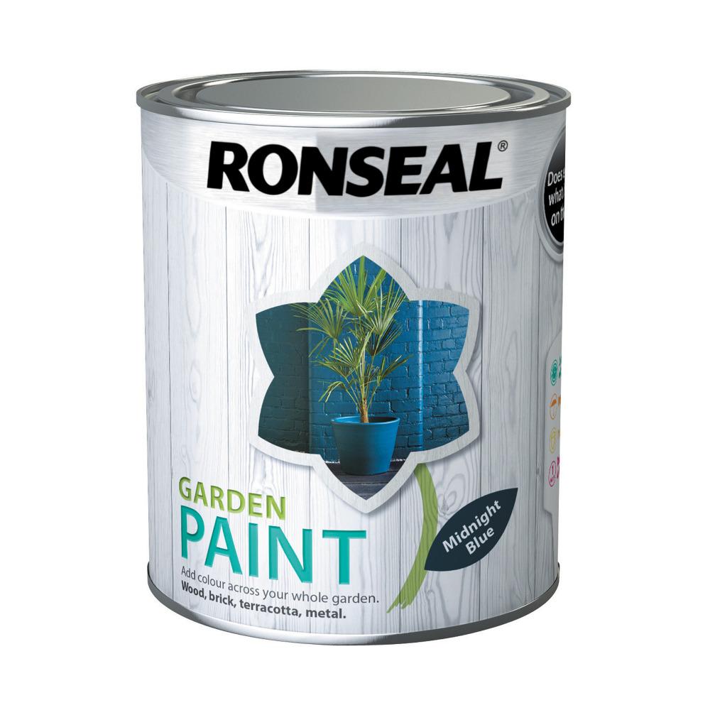 RONSEAL GARDEN PAINT MIDNIGHT Blue  750ML