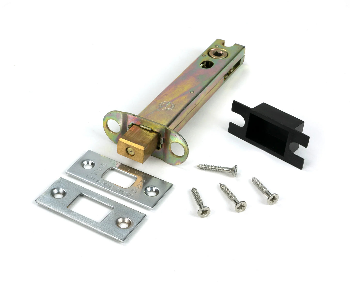 L&H TUBULAR DEADBOLT 4" BRASSED