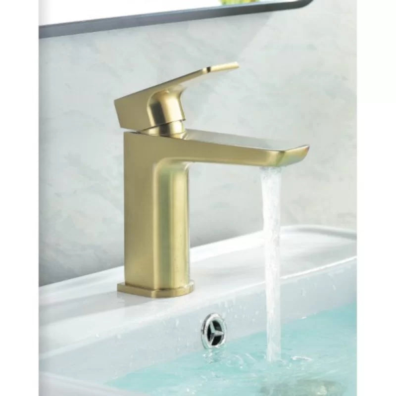 SWANSEA MONO BASIN MIXER BRASS