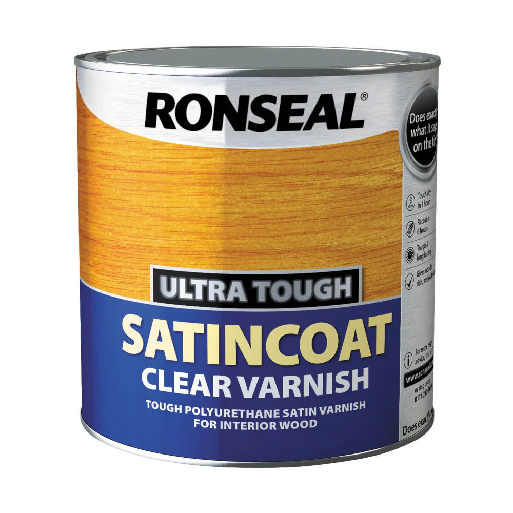 RONSEAL SATINCOAT CLEAR VARNISH 2.5LT