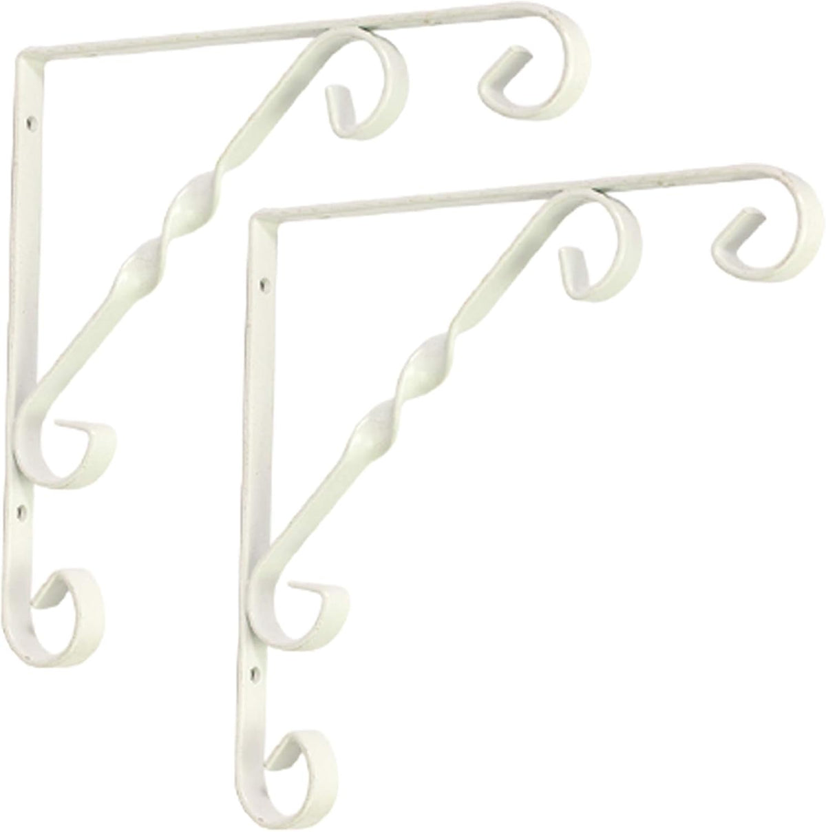 CCH SCROLL SHELF BRACKET WHITE 10X10