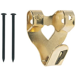 CORRY PHX PICTURE HOOK DBL BRASS