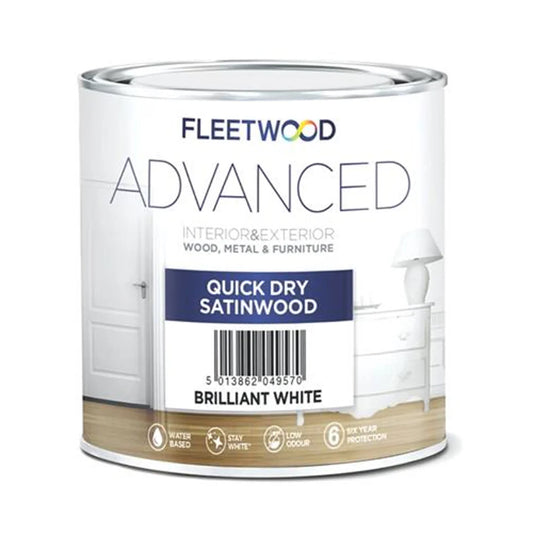 FLEETWOOD ADVANCED QD SATINWOOD BW 5L